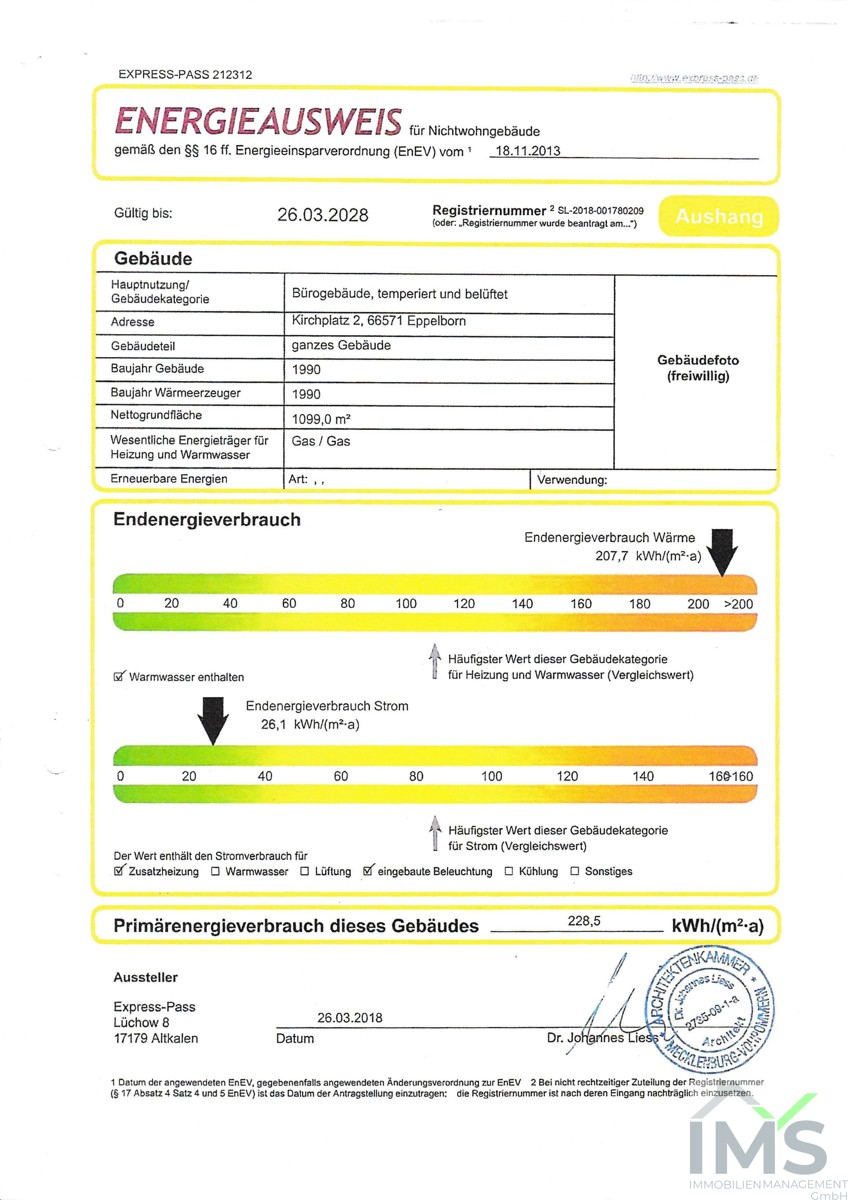 Energieausweis Aushang